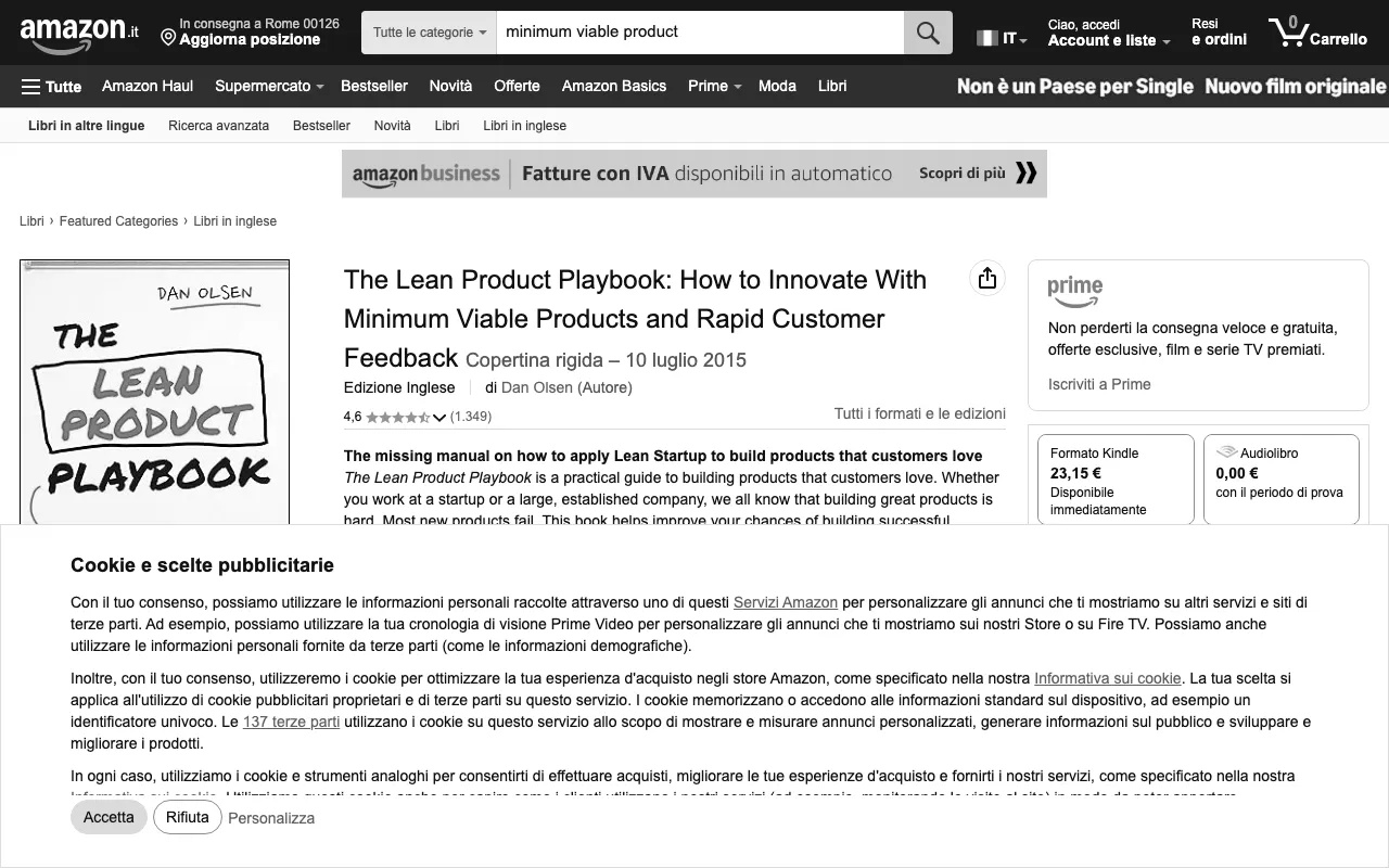 Anteprima di The Lean Product Book, libro su progettazione lean