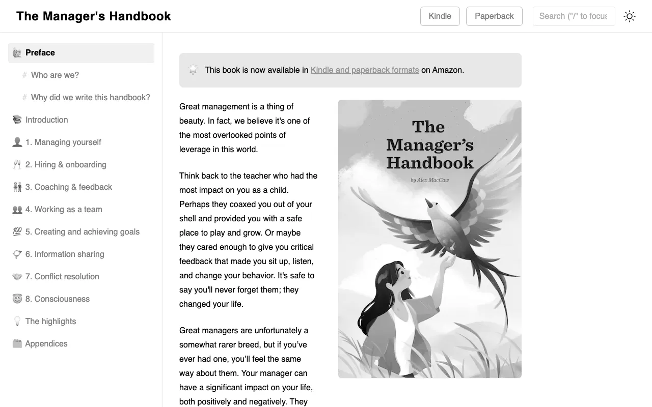 Anteprima di The Manager Handbook, e-book per design managers