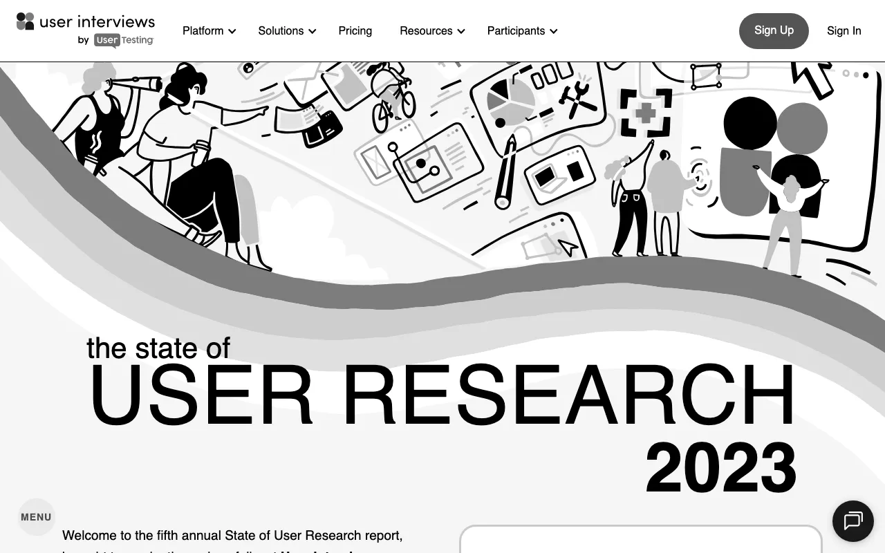 Anteprima di The state of user research 2023