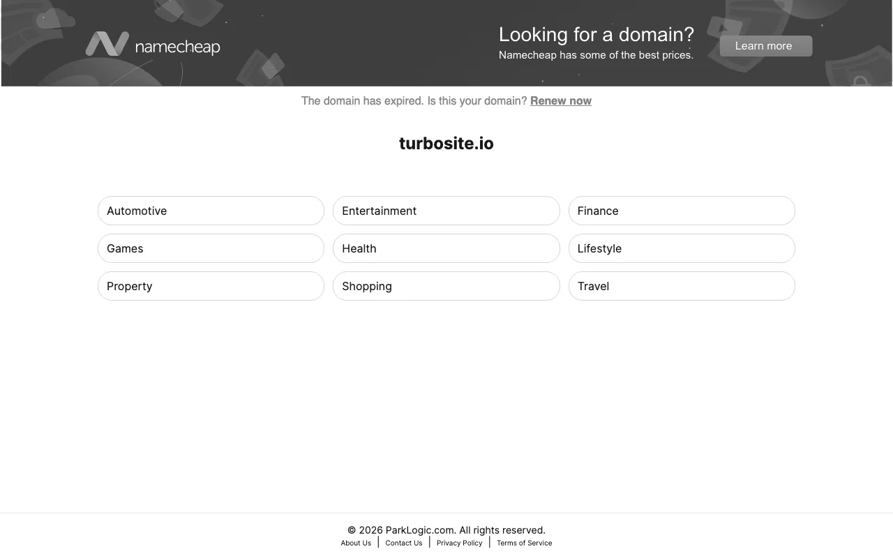Anteprima di TurboSite, generatore di landing page
