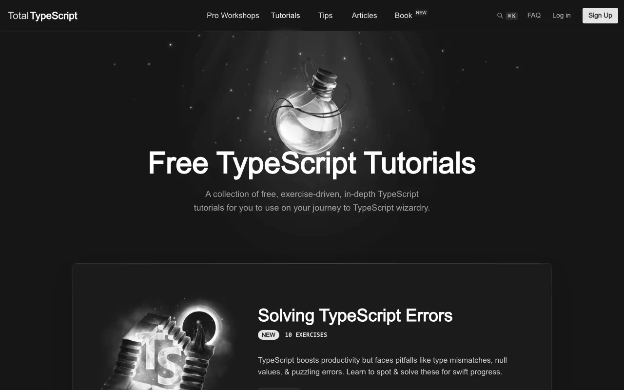 Anteprima di Tutorial TypeScript gratuiti