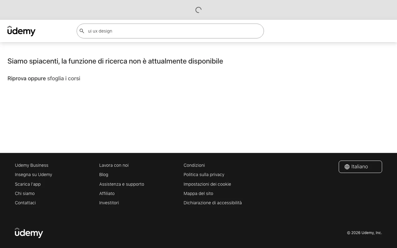 Anteprima di Udemy, corsi vari sul design