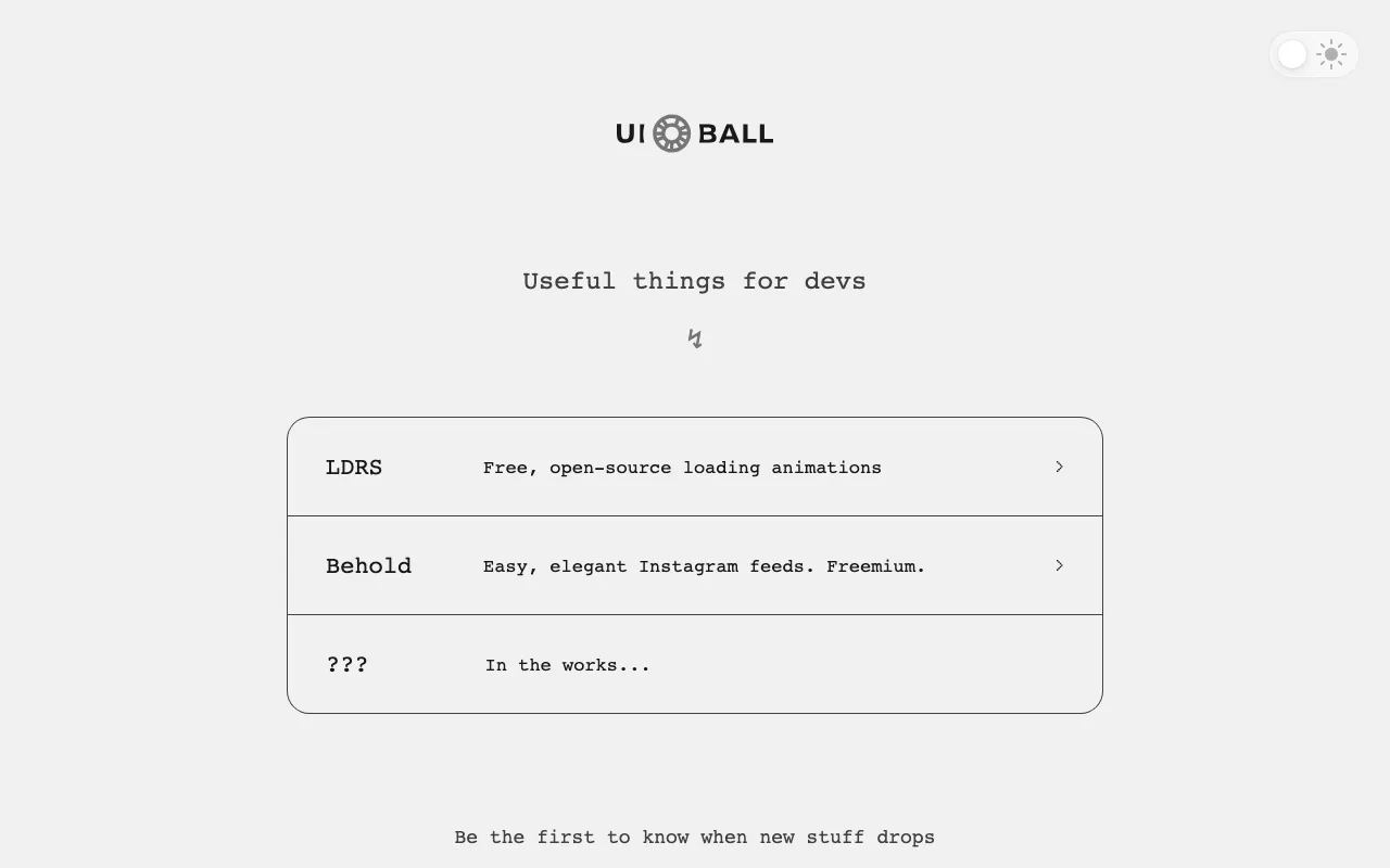 Anteprima di UI Ball, raccolta di loader animati