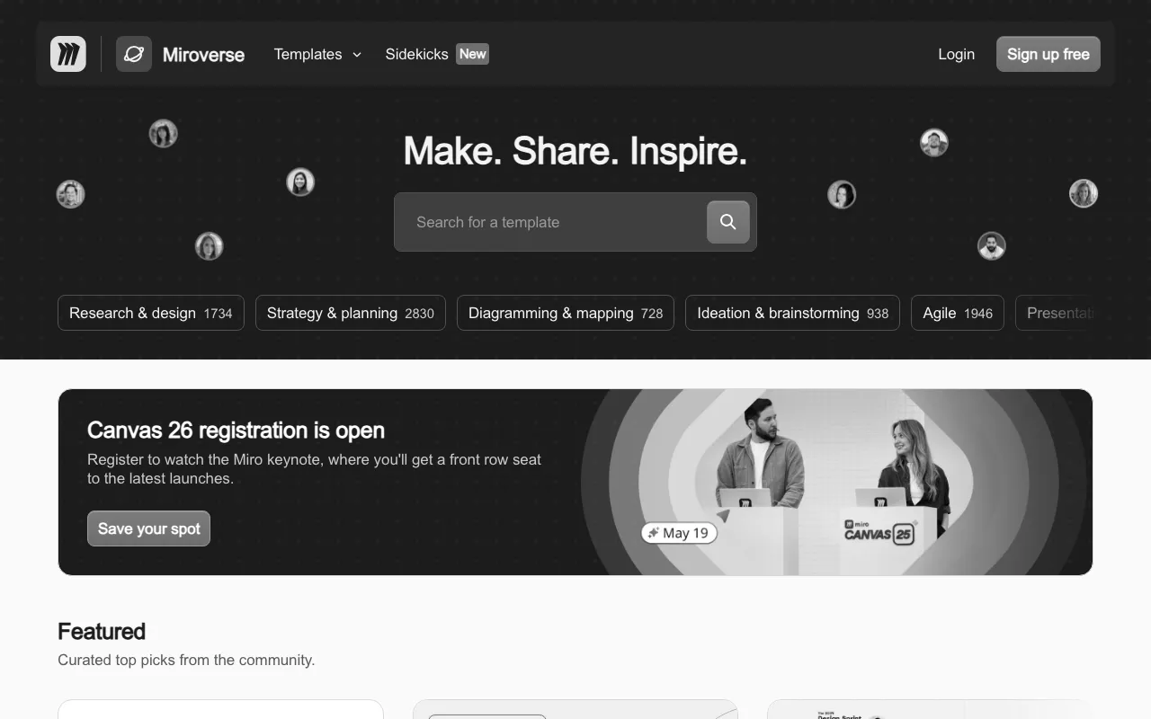 Anteprima di UX Skills Map template (Miro)