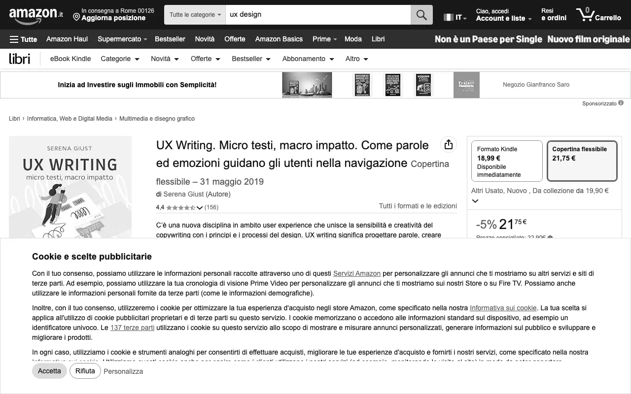 Anteprima di UX Writing