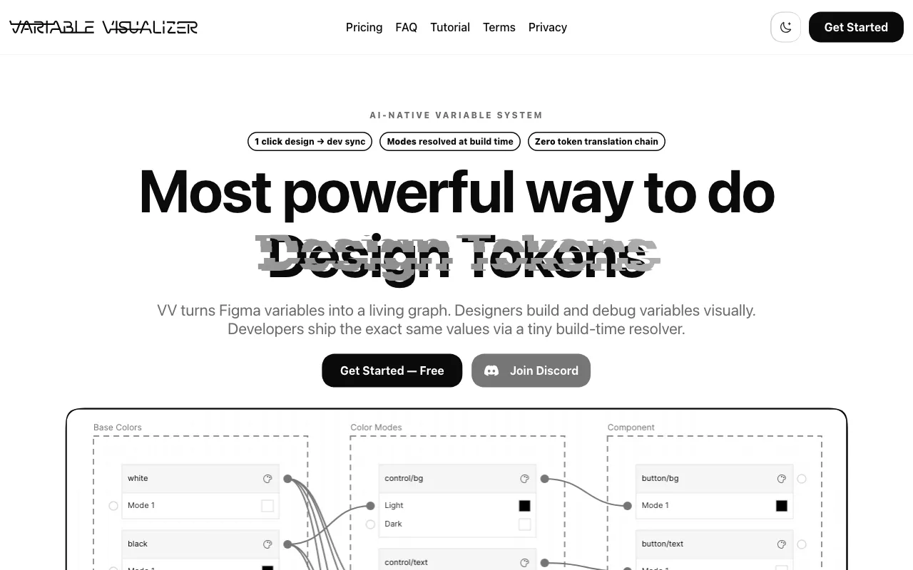 Anteprima di Variable visualizer, plugin per Figma