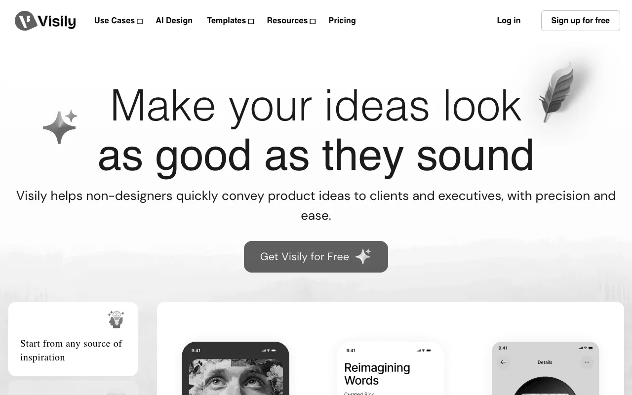 Anteprima di Visily.ai, tool di creazione interfacce con AI