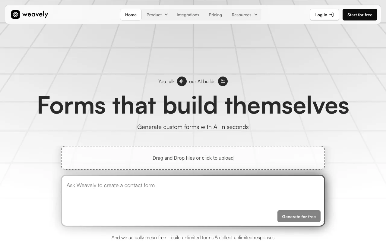 Anteprima di Weave.ly, plugin Figma