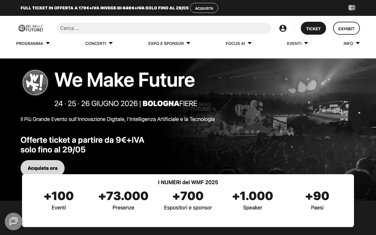 Anteprima di WMF (we make future), evento su temi digitali