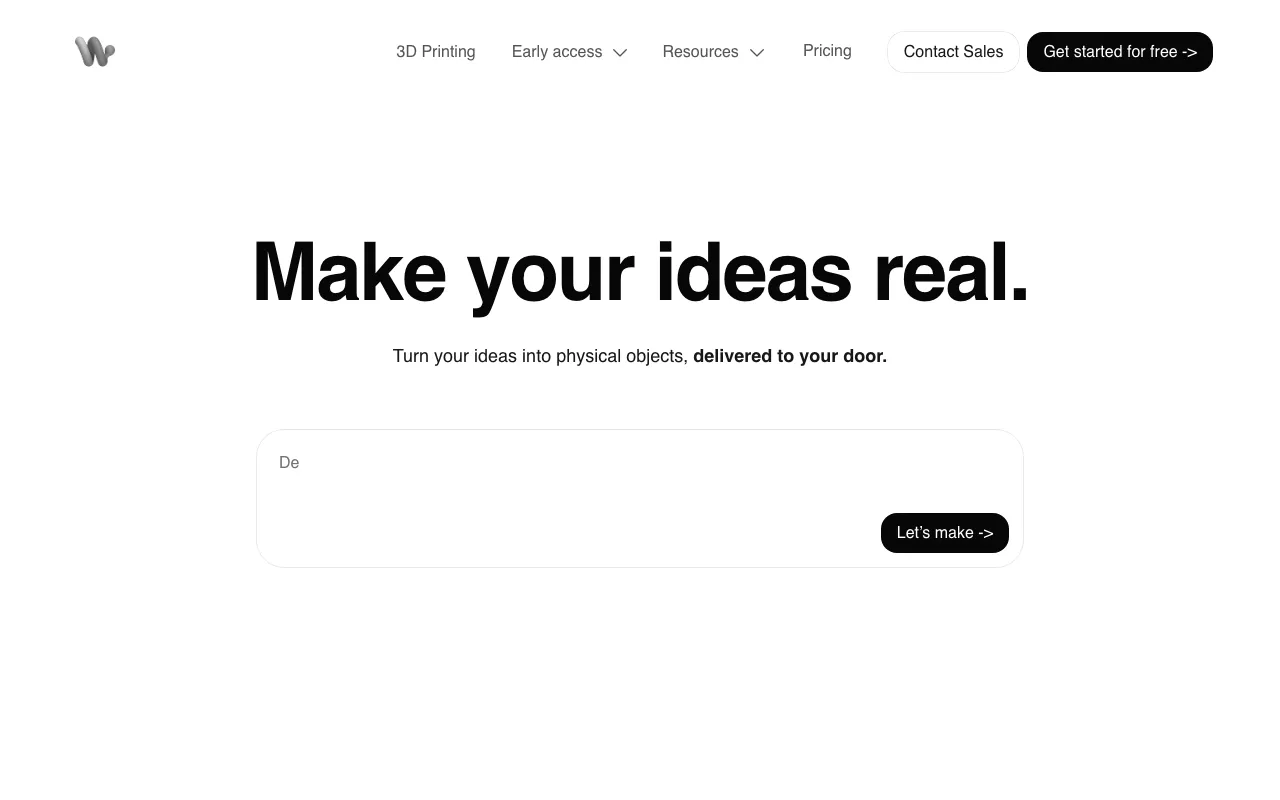 Anteprima di Womp, tool per imparare a modellare 3D